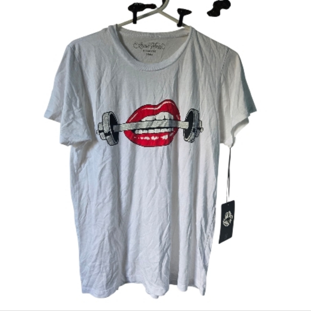 Lauren Moshi Barbell Lips tee - Picture 5 of 13